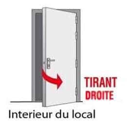 porte blindée française tirant droite