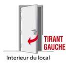 porte blindée française tirant gauche
